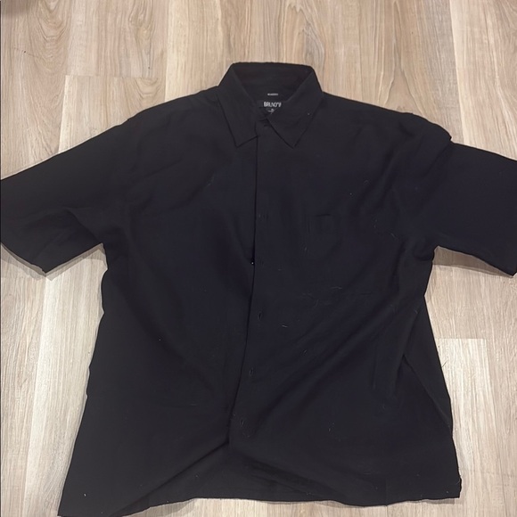Bruno Magli Black Casual Button Down Shirt - Picture 1 of 10